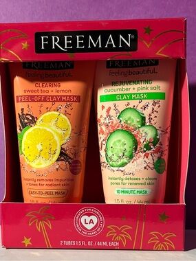 FREEMAN- CLEARING and
REJUVENATING Mask set  $12